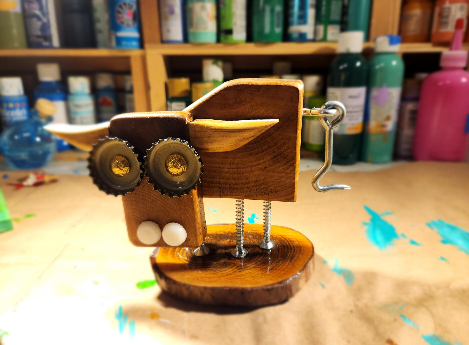 Toro 1 - Recovered wood individually hand carved.